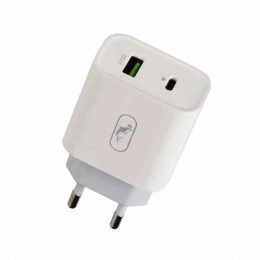Мрежово зарядно устройство SkyDolphin SC20 PD+QC3.0 3A/18W white
