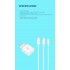 Мрежово зарядно устройство SkyDolphin SC38T USB-C/2.4A/12W с кабел Type-C white