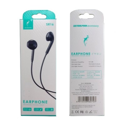 Слушалки SkyDolphin SR16 with mic black