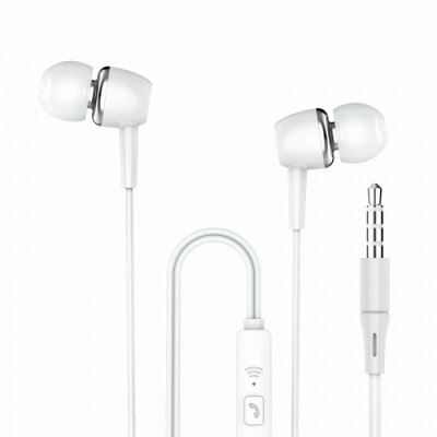 Слушалки SkyDolphin SR19 with mic white