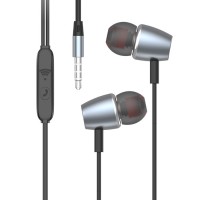 Слушалки SkyDolphin SR24 Metal with mic Gray