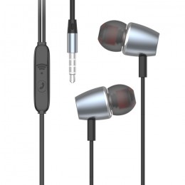 Слушалки SkyDolphin SR24 Metal with mic Gray