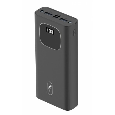 Външна батерия Power Bank SkyDolphin SP31 20000mAh LED Display Double Lamp/MicroUSB/Type-C/Lightning black