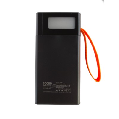 Външна батерия Power Bank SkyDolphin SP07 30000mAh LED 3USB/Lighting/Type-C/Micro USB black